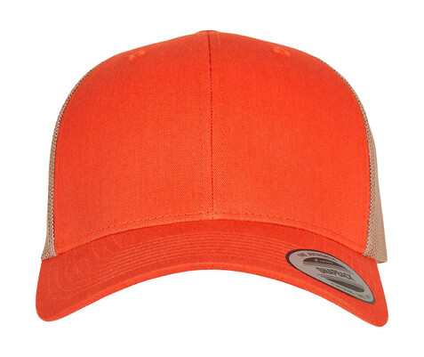 Yupoong Retro Trucker 2-Tone, Rustic Orange/Khaki, One Size bedrucken, Art.-Nr. 307734570