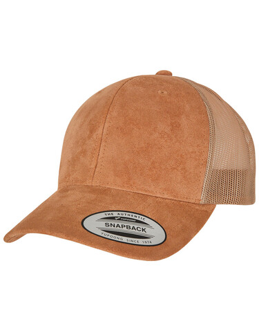 Flexfit Suede Leather Trucker Cap, Black, One Size bedrucken, Art.-Nr. 340681010