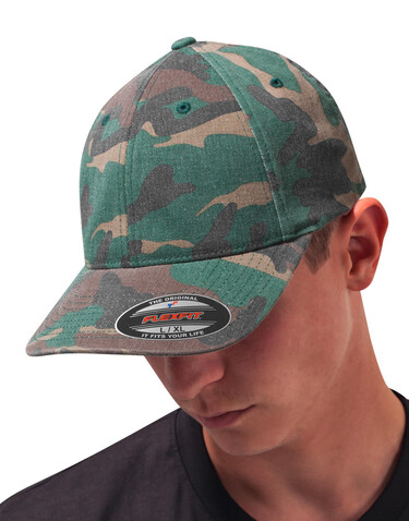 Flexfit Flexfit Garment Washed Camo, Green Camo, L/XL bedrucken, Art.-Nr. 351685062