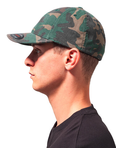Flexfit Flexfit Garment Washed Camo, Green Camo, L/XL bedrucken, Art.-Nr. 351685062
