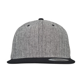 Flexfit Melange Solid Snapback, Black Melange/Black, One Size bedrucken, Art.-Nr. 355681750