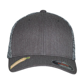 Flexfit Flexfit Trucker Melange Mesh, Black/Grey Melange, S/M bedrucken, Art.-Nr. 360681741
