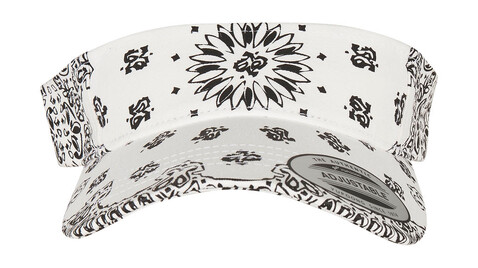 Flexfit Visor Bandana Print, White, One Size bedrucken, Art.-Nr. 370680000