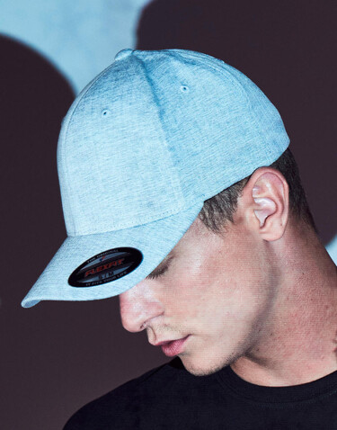 Flexfit Flexfit Heatherlight Cap, Melange Dark Grey, S/M bedrucken, Art.-Nr. 372681331