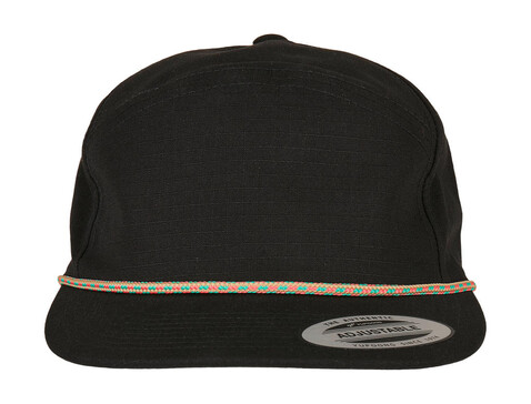 Flexfit Color Braid Jockey Cap, Black, One Size bedrucken, Art.-Nr. 376681010