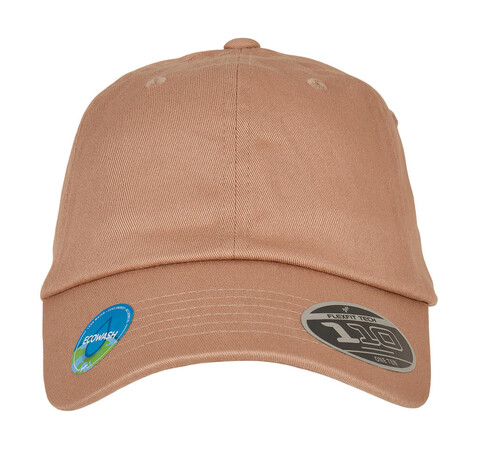 Flexfit Eco Washing 110 Unstructered Alpha Cap, Khaki, One Size bedrucken, Art.-Nr. 378687310
