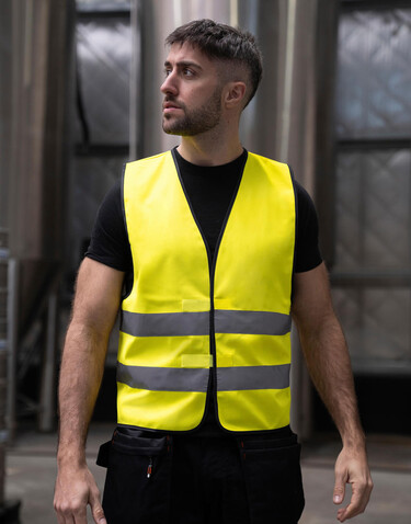 Korntex Safety Vest Wolfsburg, Neon Pink, 4XL bedrucken, Art.-Nr. 401134236