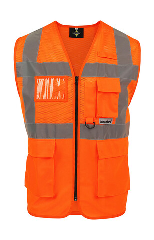 Korntex Mesh Multifunctional Vest Athens, Orange, 2XL bedrucken, Art.-Nr. 405134106