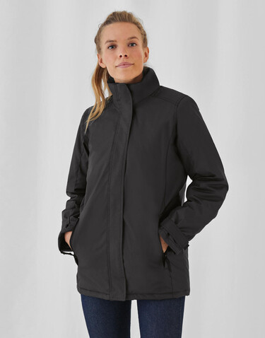 B &amp; C Real+/women Heavy Weight Jacket, Black, XS bedrucken, Art.-Nr. 408421012