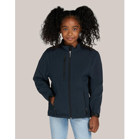 SG Signature Tagless Softshell Jacket Kids, Black, 116 (5-6/M) bedrucken, Art.-Nr. 412521014