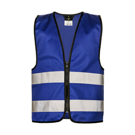 Korntex Functional Zipper Vest for Kids Aalborg, Royal Blue, 2XS bedrucken, Art.-Nr. 413133001