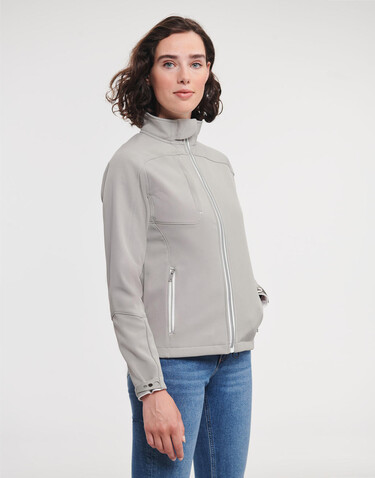 Russell Europe Ladies` Bionic Softshell Jacket, Stone, XS bedrucken, Art.-Nr. 416000092