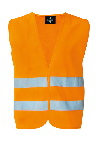Korntex Basic Safety Vest in a Pouch Mannheim, Orange, XL bedrucken, Art.-Nr. 420134106