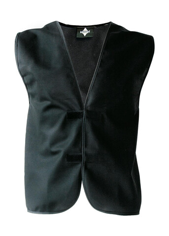 Korntex Identification Vest Leipzig, Black, M bedrucken, Art.-Nr. 423131013