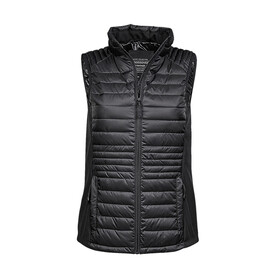 Tee Jays Ladies` Crossover Bodywarmer, Black/Black, S bedrucken, Art.-Nr. 425541773 Tee Jays Ladies` Crossover Bodywarmer, Black/Black, S bedrucken, Art.-Nr. 425541773