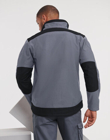 Russell Europe Heavy Duty Workwear Softshell, Black, XS bedrucken, Art.-Nr. 447001012