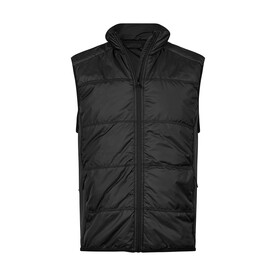 Tee Jays Hybrid-Stretch Bodywarmer, Black/Black, XS bedrucken, Art.-Nr. 457541772