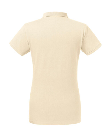 Russell Europe Ladies` Pure Organic Polo, White, XS bedrucken, Art.-Nr. 504000002