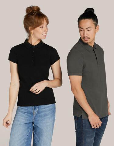 SG Signature Tagless Polo Stretch Women, Dark Black, S bedrucken, Art.-Nr. 510521043