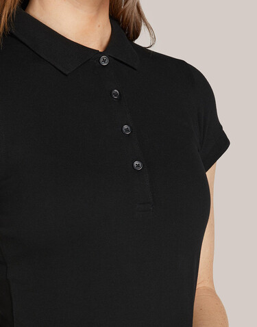SG Signature Tagless Polo Stretch Women, Dark Black, S bedrucken, Art.-Nr. 510521043