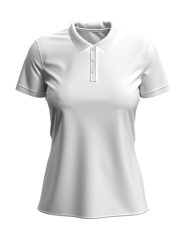 Stedman Claire Polo Women, White, L bedrucken, Art.-Nr. 511050005