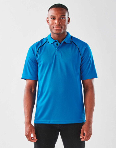StormTech Endurance HD Polo, Black/Dolphin, S bedrucken, Art.-Nr. 515181811