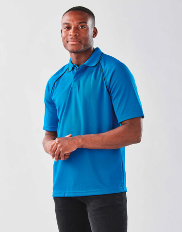 StormTech Endurance HD Polo, Black/Dolphin, S bedrucken, Art.-Nr. 515181811