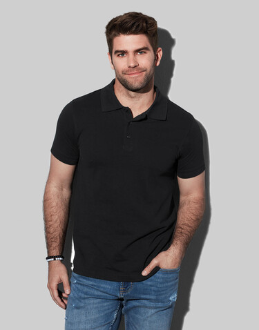 Stedman Lux Polo Men, Slate Grey, 3XL bedrucken, Art.-Nr. 525051228