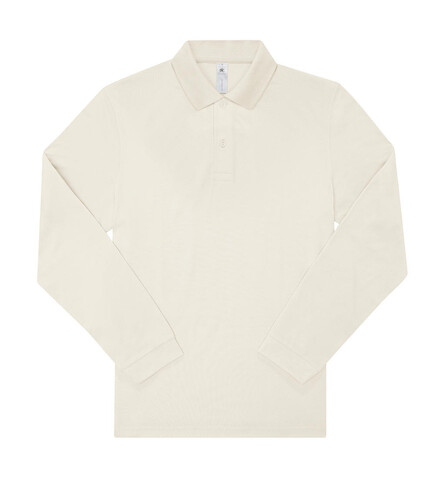 B &amp; C My Polo 180 LSL, Off White, 2XL bedrucken, Art.-Nr. 528420026