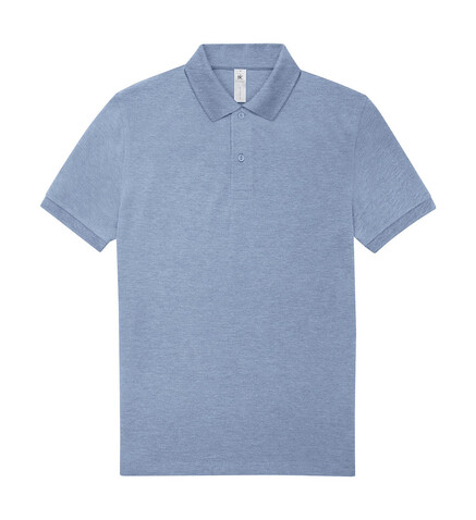 B &amp; C My Polo 210, Heather Blue, XL bedrucken, Art.-Nr. 529423295