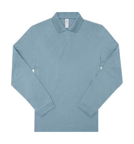 B &amp; C My Polo 210 LSL, Amalfi Blue, 2XL bedrucken, Art.-Nr. 530423056