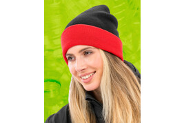 Result Recycled Black Compass Beanie bedrucken, Art.-Nr. 60233