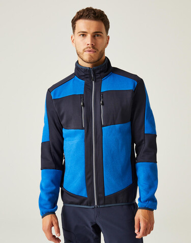 Regatta E-Volve Stretch Hybrid Midlayer Jacket, Ash/Black, XS bedrucken, Art.-Nr. 605171592