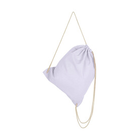 SG ACCESSORIES - BAGS Organic Cotton Drawstring Backpack, Snowwhite, One Size bedrucken, Art.-Nr. 608570000