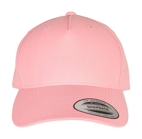 Flexfit 5-Panel Premium Curved Visor Snapback Cap, Prism Pink, One Size bedrucken, Art.-Nr. 617684180