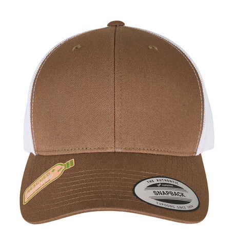 Flexfit Classics Recycled Retro Trucker Cap 2-Tone, Olive/White, One Size bedrucken, Art.-Nr. 623685600