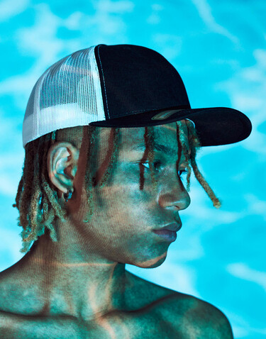 Flexfit Classics Recycled Retro Trucker Cap 2-Tone, Olive/White, One Size bedrucken, Art.-Nr. 623685600