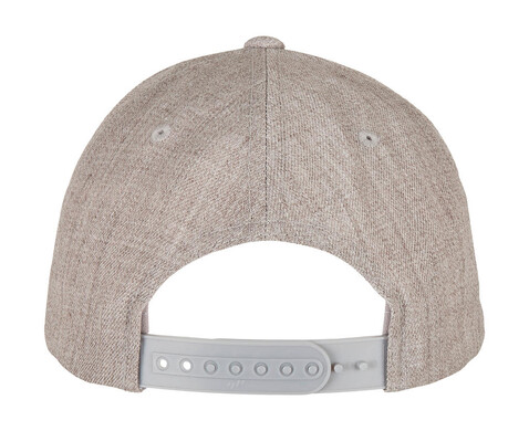 Flexfit Premium Curved Visor Snapback Cap, Heather Grey, One Size bedrucken, Art.-Nr. 626681230