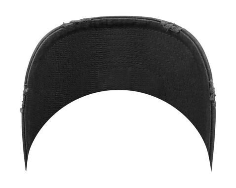 Flexfit Low Profile Destroyed Cap, Black, One Size bedrucken, Art.-Nr. 633681010