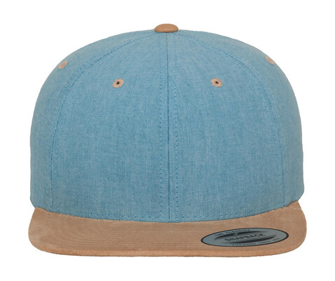 Flexfit Chambray-Suede Snapback, Blue/Beige, One Size bedrucken, Art.-Nr. 638683580 Flexfit Chambray-Suede Snapback, Blue/Beige, One Size bedrucken, Art.-Nr. 638683580