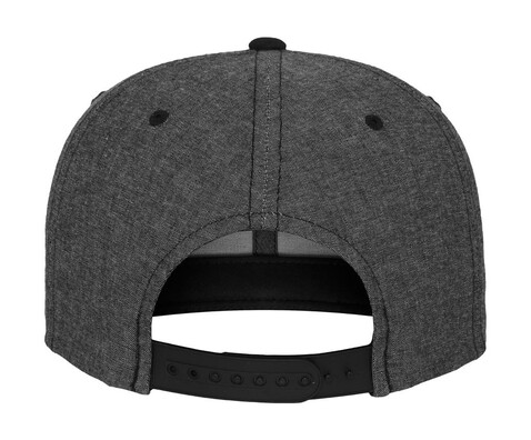 Flexfit Chambray-Suede Snapback, Black/Black, One Size bedrucken, Art.-Nr. 638681510
