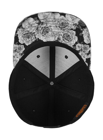 Flexfit Roses Snapback, Black/Red, One Size bedrucken, Art.-Nr. 640681540