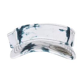 Flexfit Batik Dye Curved Visor Cap, Black/White, One Size bedrucken, Art.-Nr. 641681500