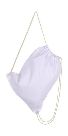 SG ACCESSORIES - BAGS Baby Canvas Cotton Drawstring Backpack, Snowwhite, One Size bedrucken, Art.-Nr. 642570000