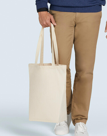 SG ACCESSORIES - BAGS Cotton Bag LH with Gusset, Snowwhite, One Size bedrucken, Art.-Nr. 645570000