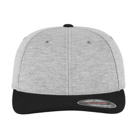 Flexfit Flexfit Double Jersey 2-Tone, Grey/Black, S/M bedrucken, Art.-Nr. 646681411