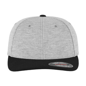 Flexfit Flexfit Double Jersey 2-Tone, Grey/Black, S/M bedrucken, Art.-Nr. 646681411