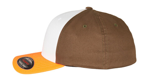 Flexfit 3-Tone Flexfit Cap, Neonorange/White/Olive, S/M bedrucken, Art.-Nr. 658684841 Flexfit 3-Tone Flexfit Cap, Neonorange/White/Olive, S/M bedrucken, Art.-Nr. 658684841