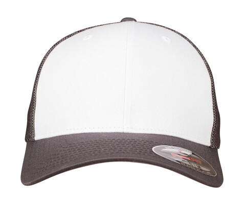 Flexfit Flexfit Mesh Colored Front, Dark Grey/White/Dark Grey, S/M bedrucken, Art.-Nr. 660681881