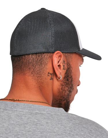 Flexfit Flexfit Mesh Colored Front, Black/White/Black, S/M bedrucken, Art.-Nr. 660681801